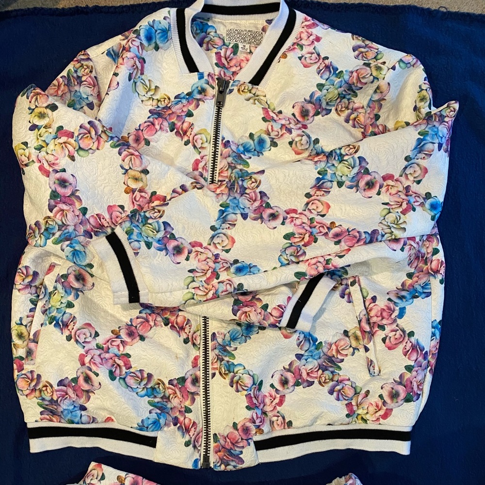 Floral Jacket and Skirt